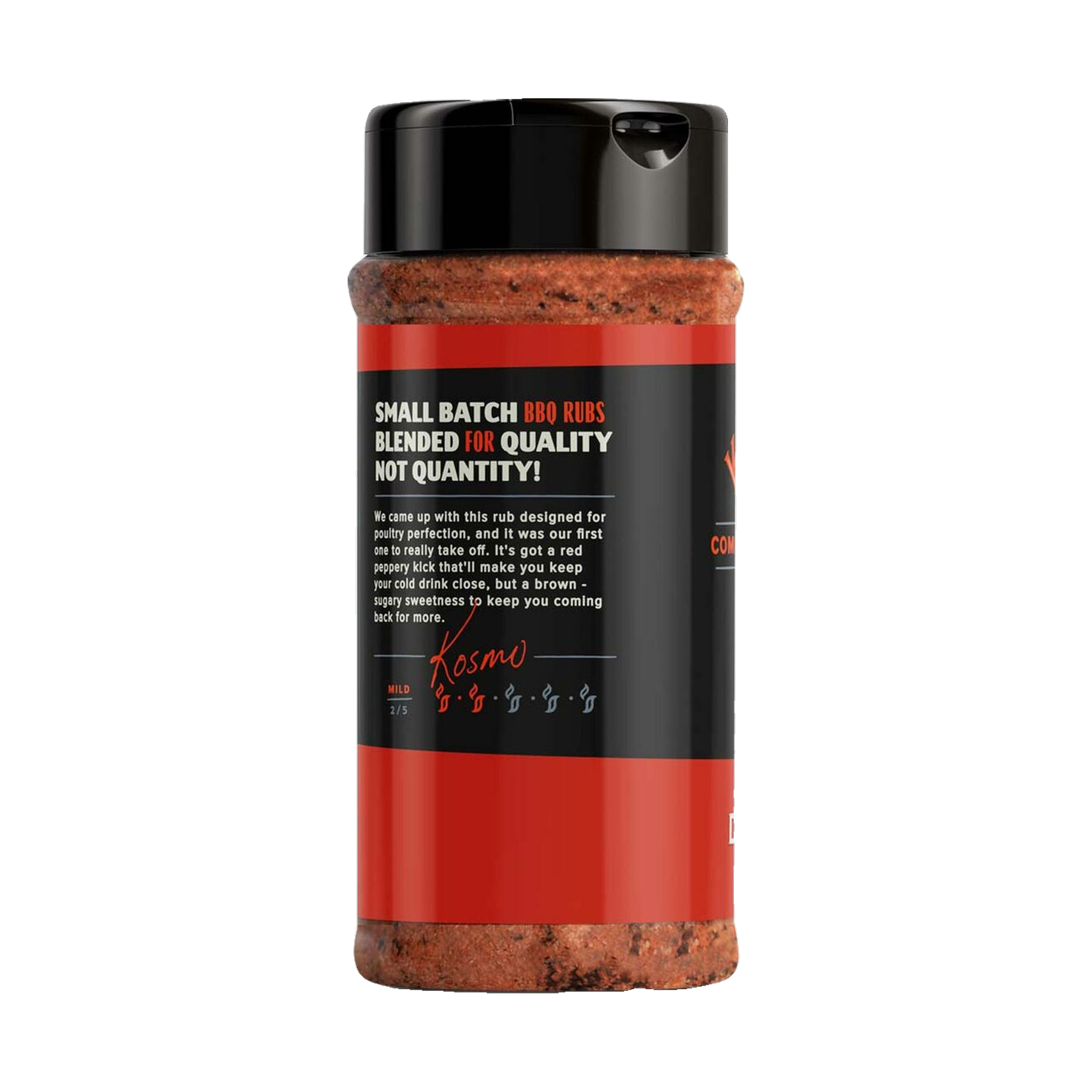 Kosmos Q Dirty Bird Sriracha Rub 312g right side