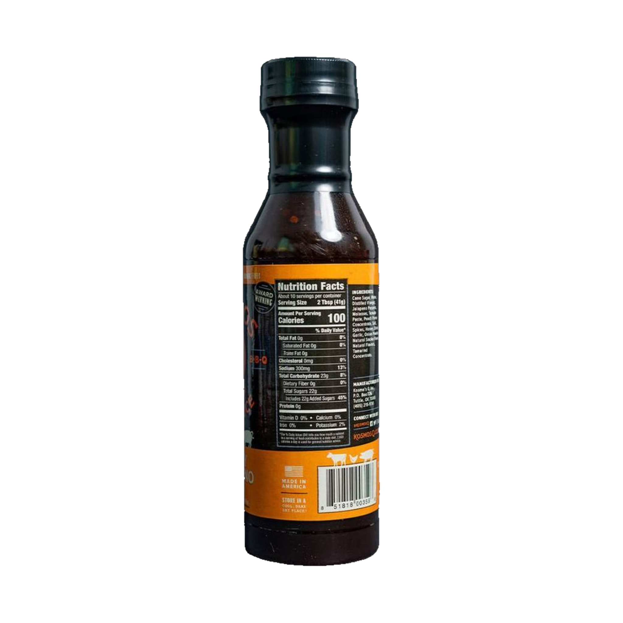 Kosmos Q Honey Jalapeno BBQ Sauce left