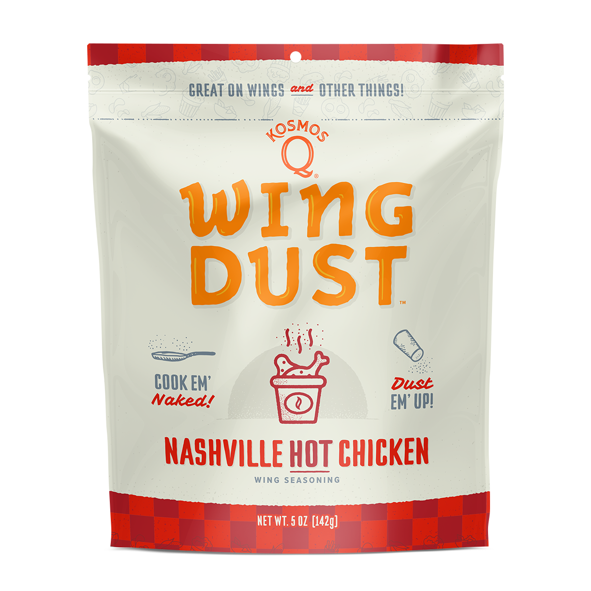 Kosmos Q Nashville Hot Wing Dust – 142g product front label