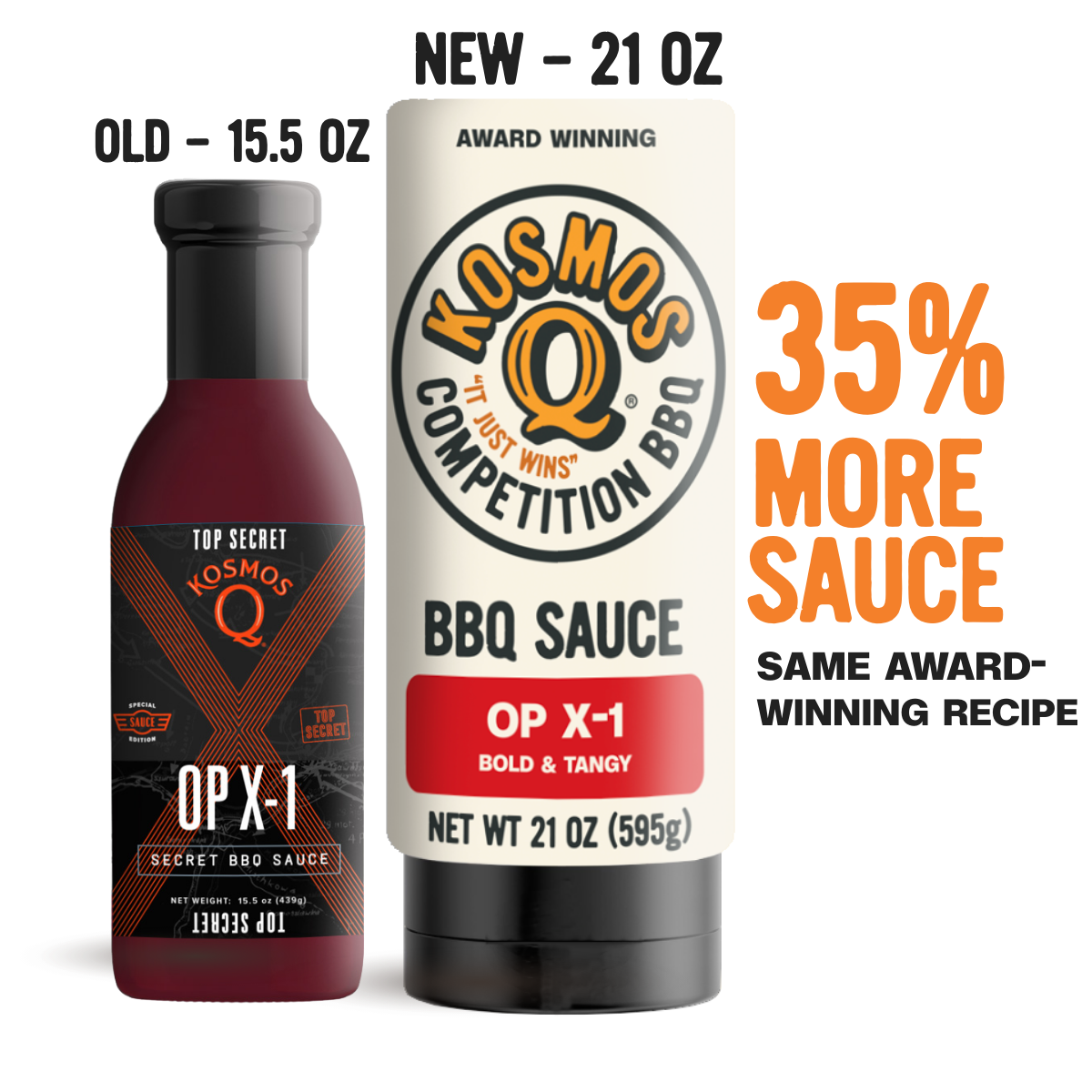 Kosmos Q OP-X 1 BBQ Sauce – 439g product front label