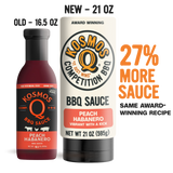 Kosmos Q Peach Habanero BBQ Sauce – 468g product front label