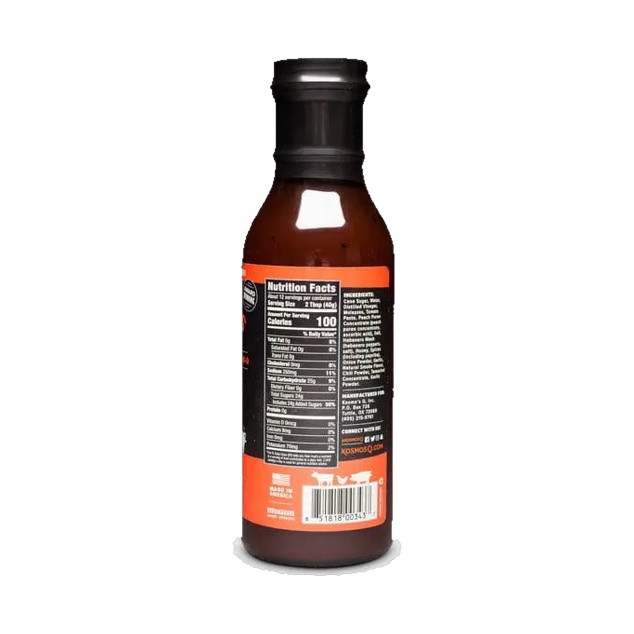 Kosmos Q Peach Habanero BBQ Sauce left