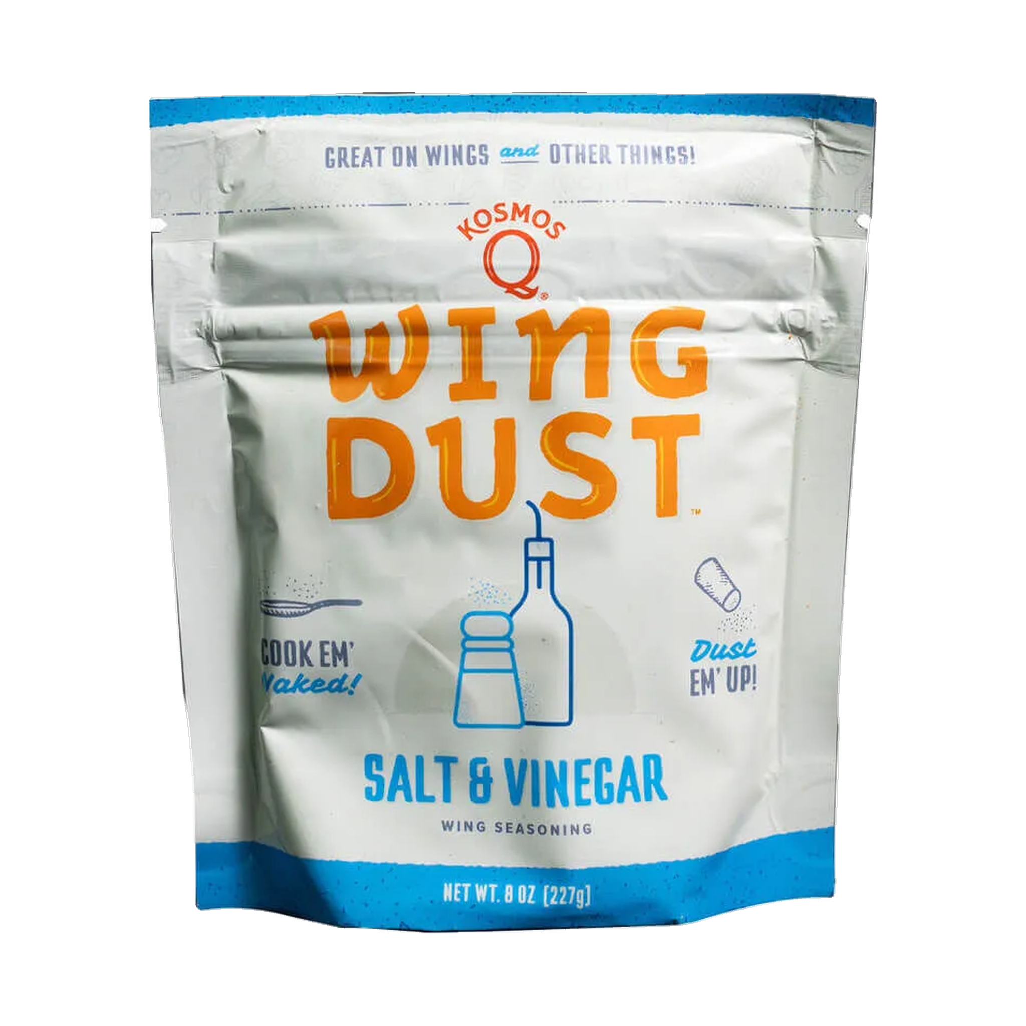 Kosmos Q Salt and Vinegar Wing Dust 153g front of pack