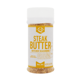 Lillie's Q Steak Butter Seasoning 192g — front of shaker on transparent background