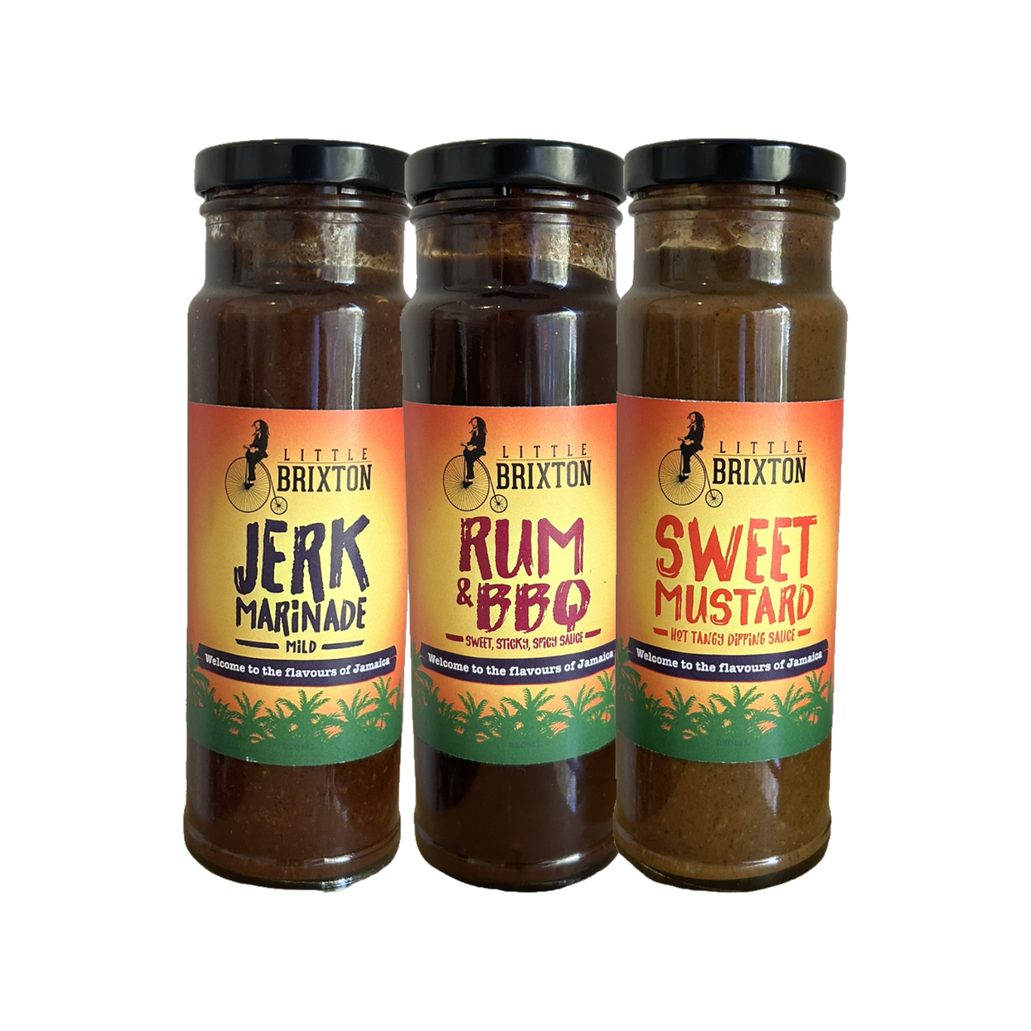 Little Brixton Jamaican Trio Bundle — three bottles on transparent background