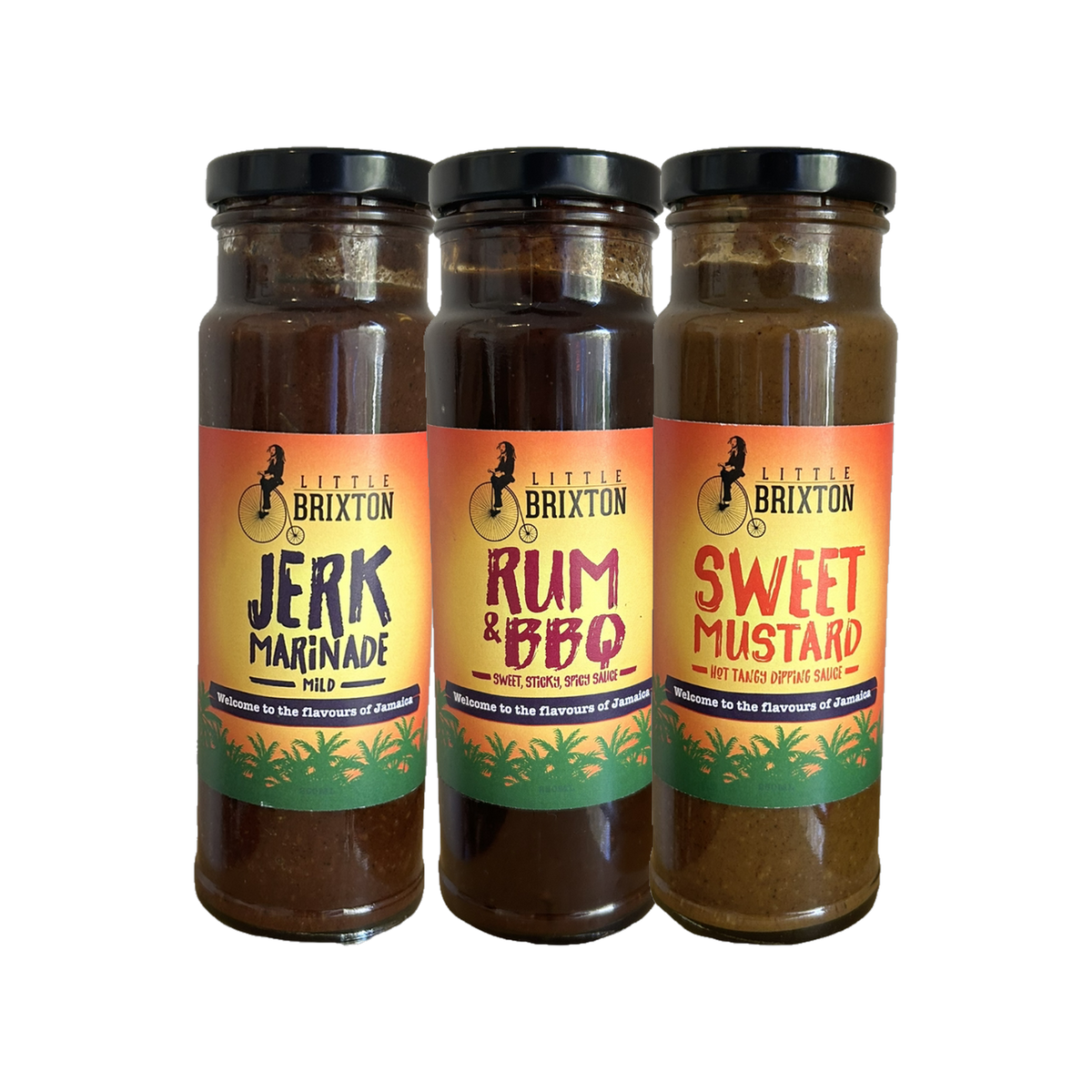 Little Brixton Jamaican Trio Bundle — three bottles on transparent background