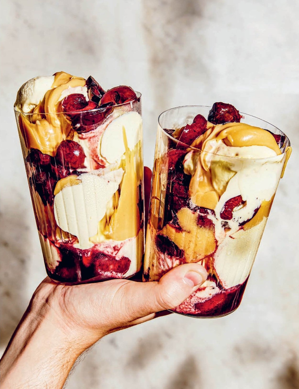 Live Fire by Helen Graves hardback cookbook — smoked cherry and whisky butterscotch sundae