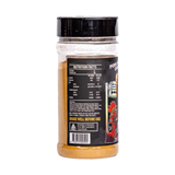Low n Slow Basics Honey Soy Slammer pork rub 250g, right side and label detail, transparent background