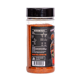 Low n Slow Basics Steak Shooter beef rub 250g, left side of shaker, transparent background