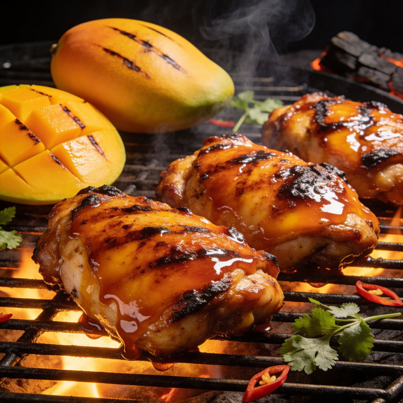 Mango category lifestyle photo - mango-glazed grilled chicken lifestyle photo
