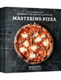 Mastering Pizza by Marc Vetri & David Joachim hardback cookbook — front cover with a margherita