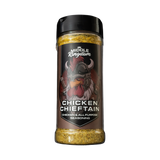 Middle Kingdom Chicken Chieftain 160g chicken and all-purpose seasoning — front of shaker on transparent background