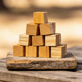 Natural Smoke Aussie Oak BBQ smoking wood chunks close-up