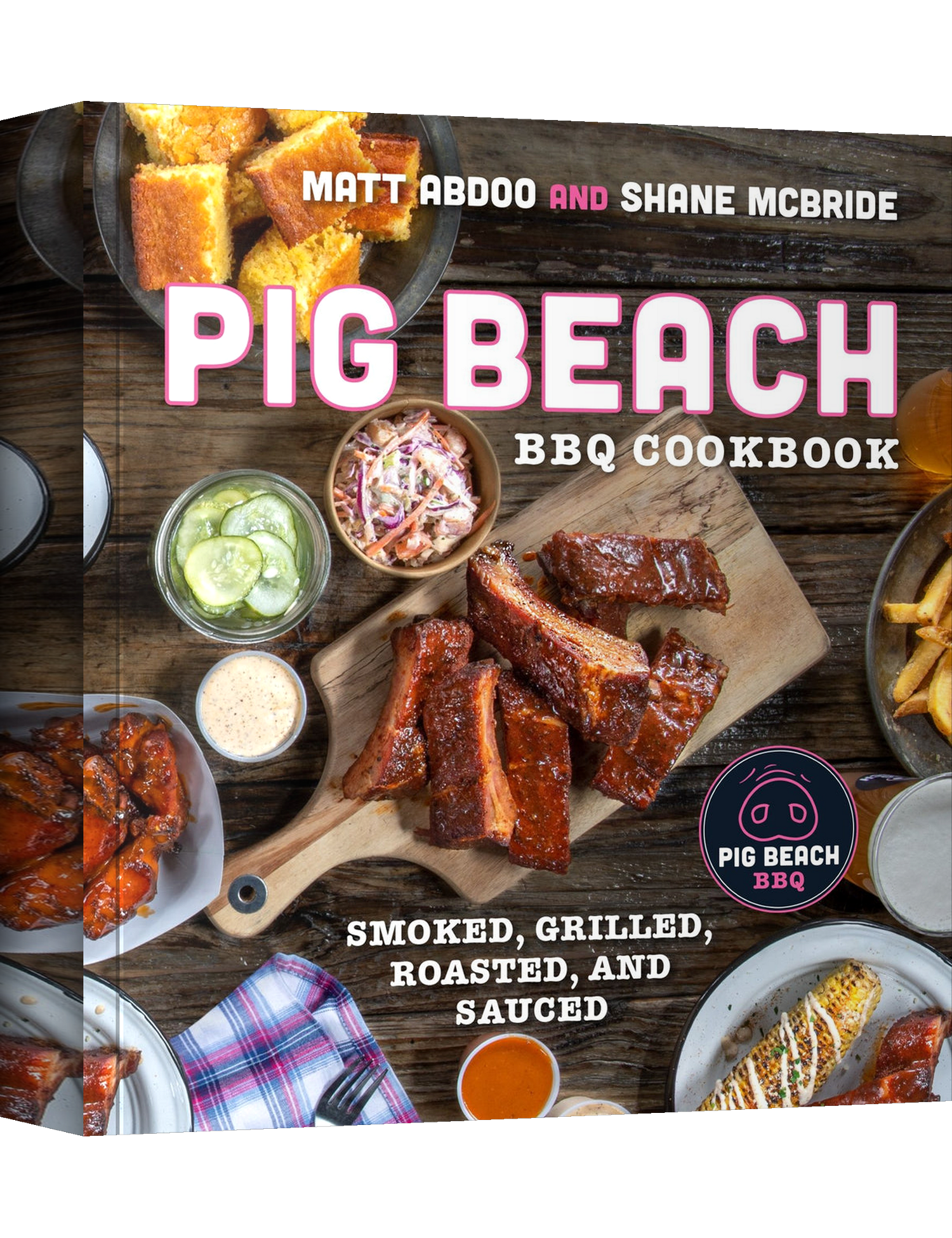 Pig Beach BBQ by Matt Abdoo & Shane McBride hardback cookbook — front cover