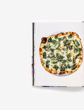 Pizza Camp by Joe Beddia hardback cookbook — kale, pickled red onion and cream pizza page