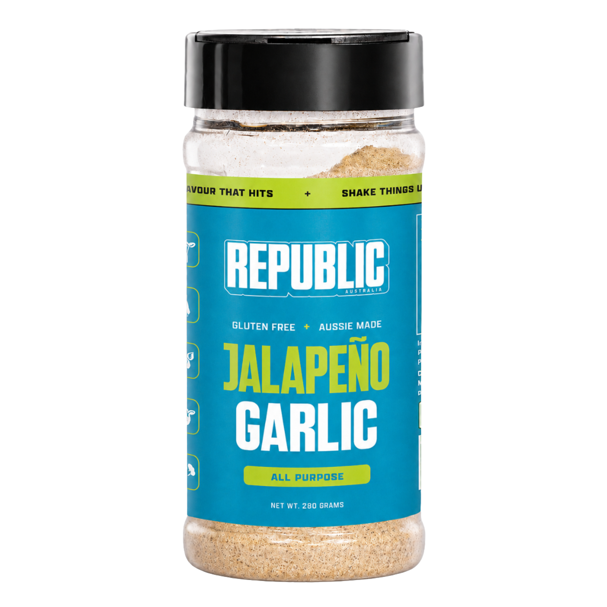REPUBLIC Jalapeno Garlic All-Purpose BBQ Rub 280g
