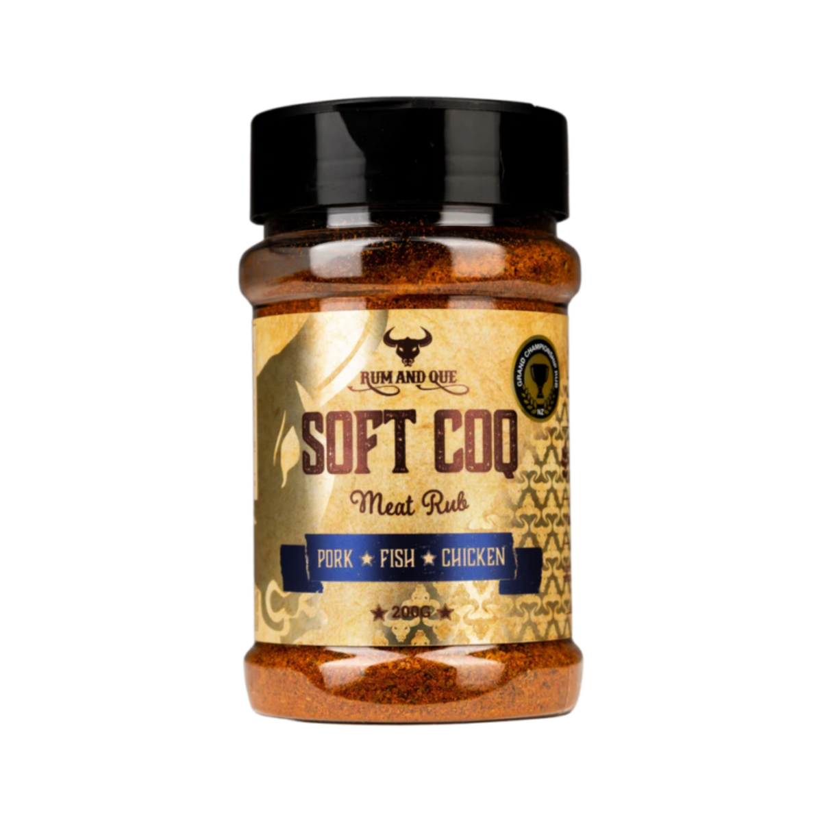 Rum and Que Soft Coq Rub 200g