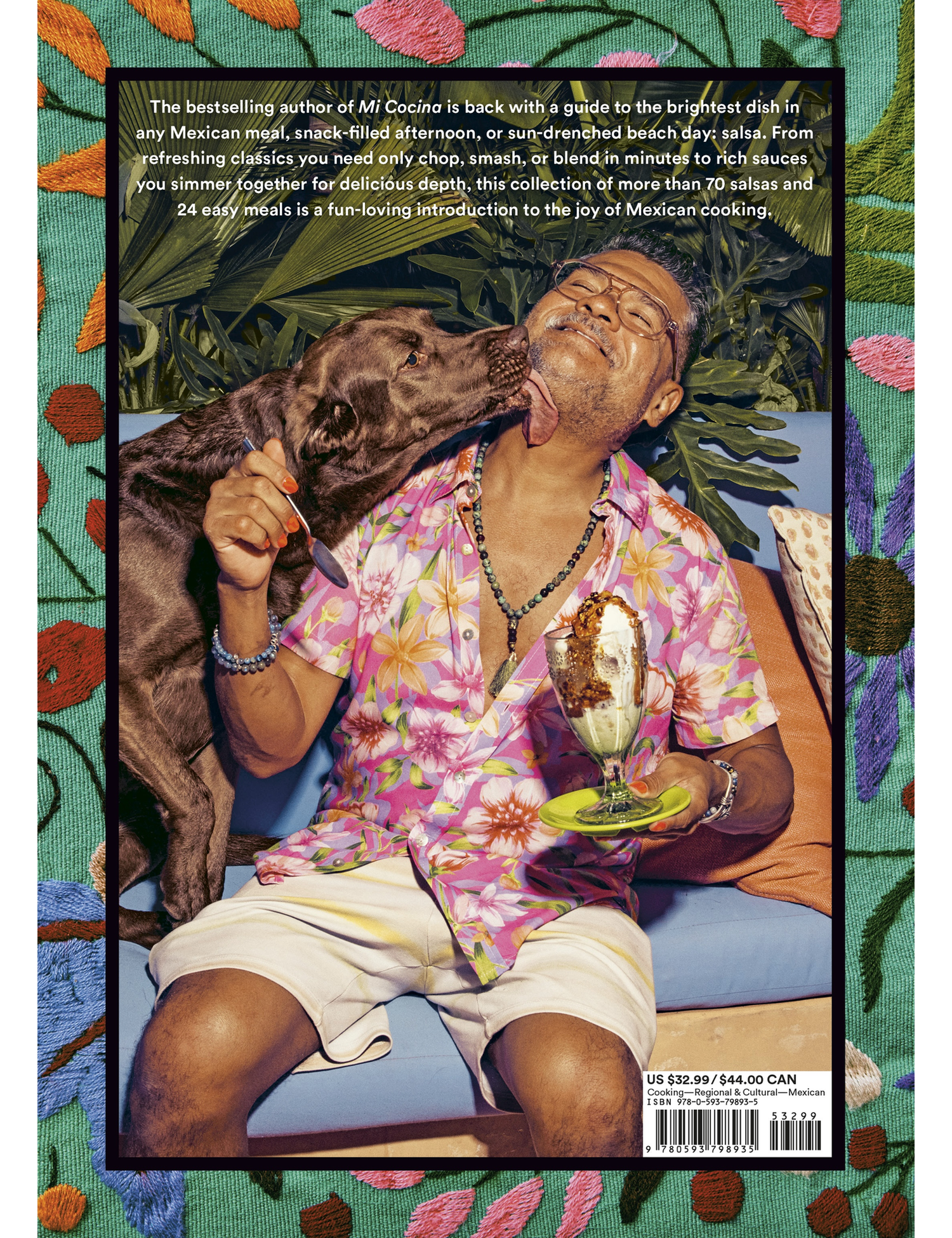 Salsa Daddy by Rick Martínez hardback cookbook — back cover