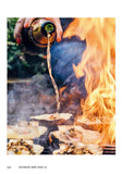 Scorched by Genevieve Taylor hardback cookbook — scallops in the shell over open flames