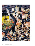 Scorched by Genevieve Taylor hardback cookbook — grilled crab legs with Scotch bonnet and thyme butter