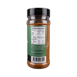 Smokes Asian Spice BBQ rub 230g, side of shaker, transparent background