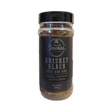 Smokes Brisket Black beef BBQ rub 270g, front of shaker