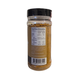 Smokes Pork-Poultry pork & poultry BBQ rub 250g, side of shaker, transparent background