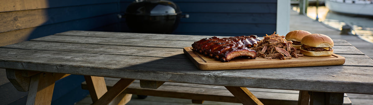 Sticky ribs, pulled pork and sliders for the Smokin Booty Triple Rub Gift Pack
