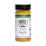 Smoky Pastures Game On rub 250g, front of pack on transparent background