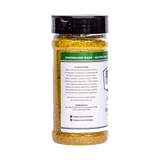 Smoky Pastures Game On rub 250g, left side label detail, transparent background