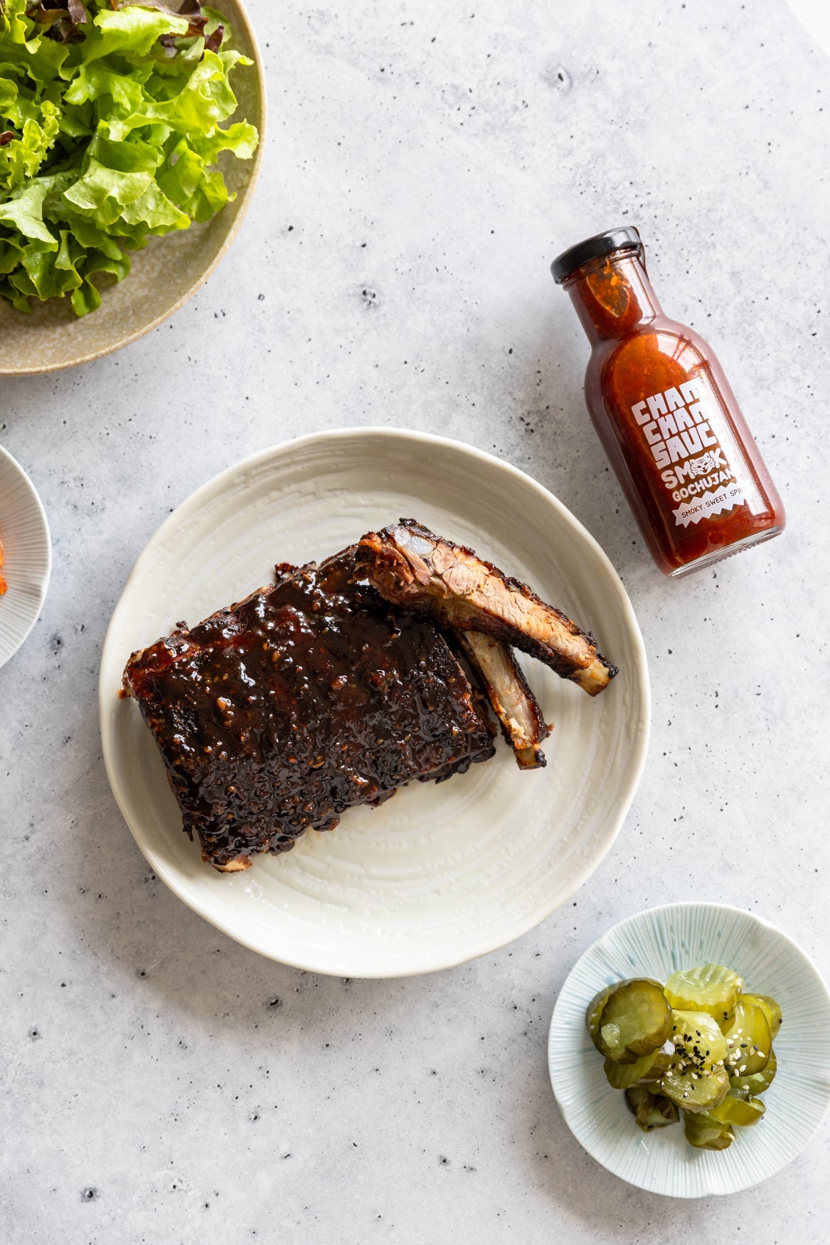 ChamCham Smoky Gochujang glazed pork ribs