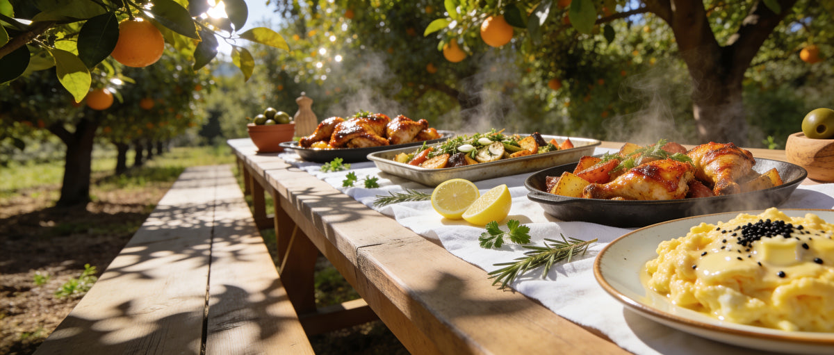 Flame-grilled ribs being basted on a smoky BBQ grill