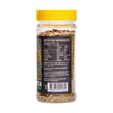 Stef the Maori Deep Bush 200g horopito seasoning, side of shaker, transparent background