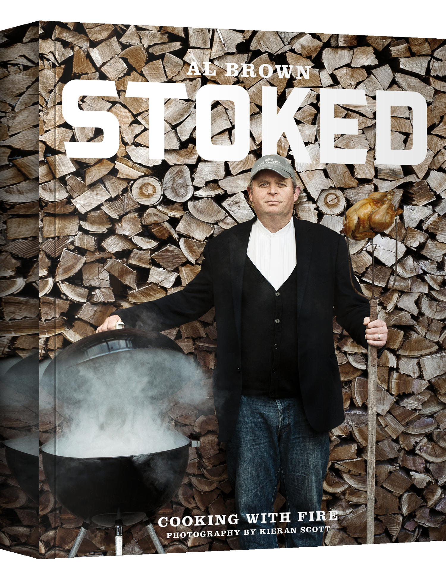 Stoked by Al Brown hardback cookbook — front cover