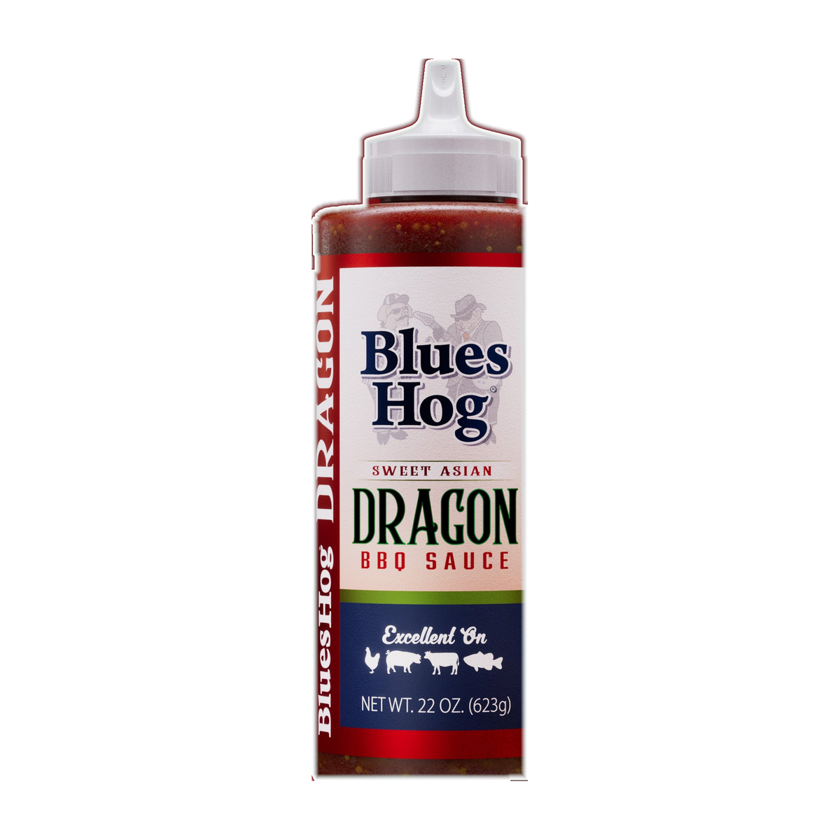 Blues Hog Sweet Asian Dragon BBQ Sauce 623g bottle, front label