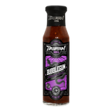 TAIPAN BBQ Bubblegum ultra hot BBQ sauce 250ml — front on transparent background