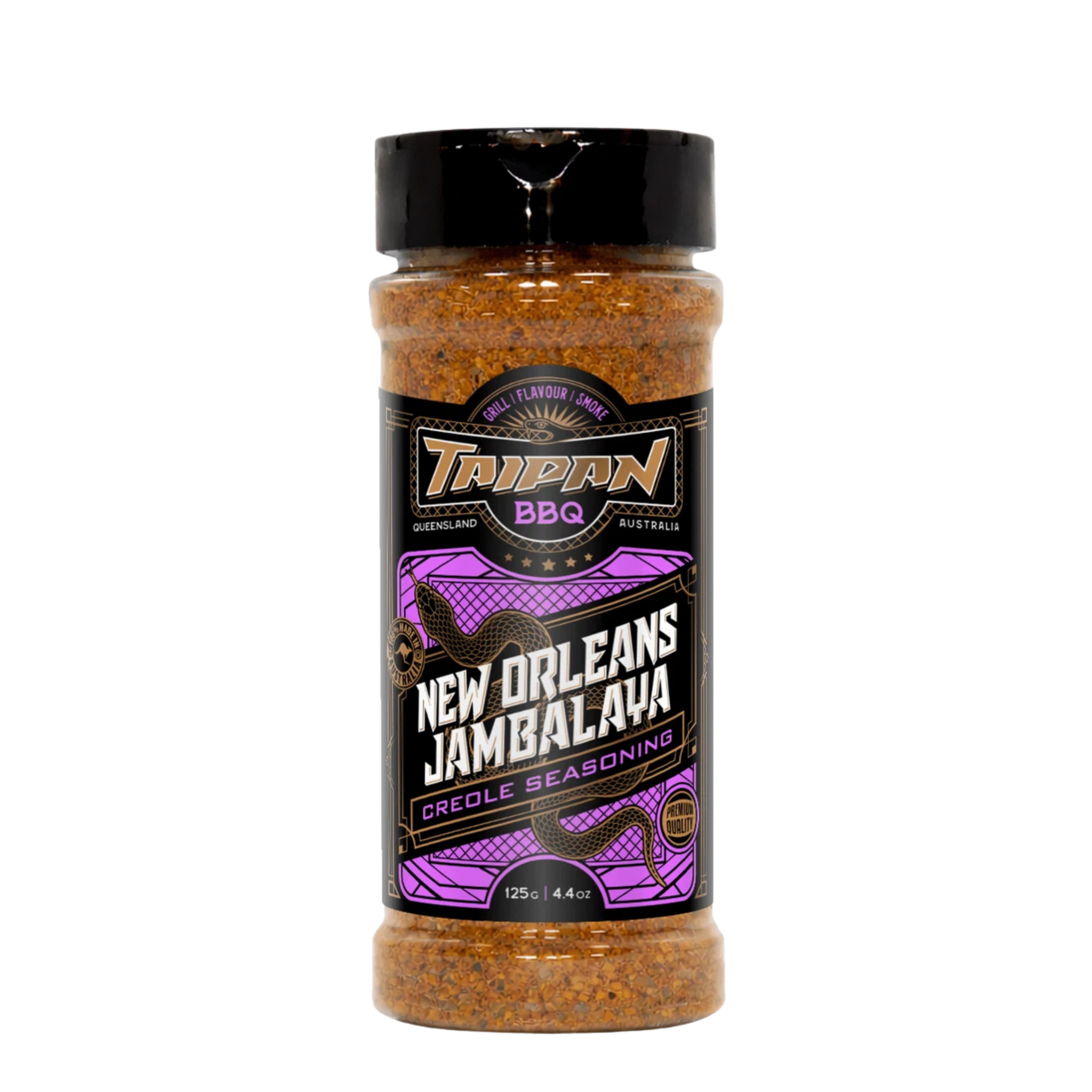 TAIPAN BBQ New Orleans Jambalaya creole seasoning 125g — front on transparent background
