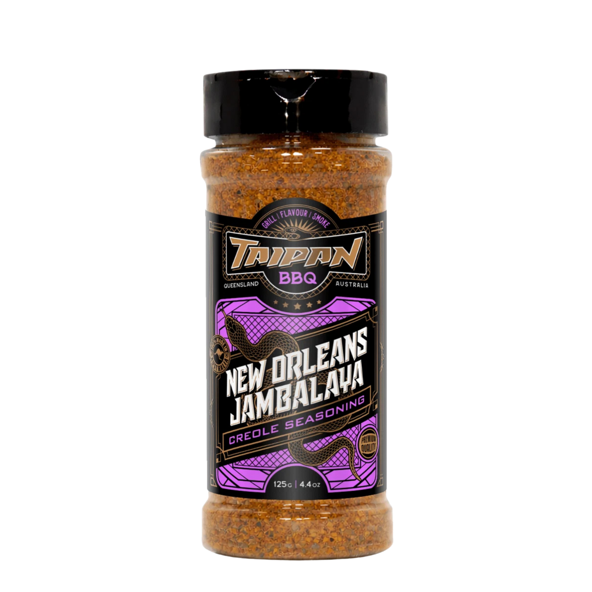 TAIPAN BBQ New Orleans Jambalaya creole seasoning 125g — front on transparent background