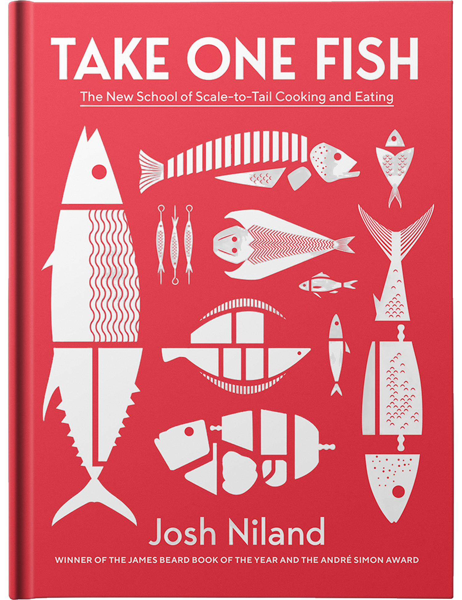 Take One Fish by Josh Niland hardback cookbook — 3D view of the book