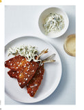 Take One Fish by Josh Niland hardback cookbook — recipe page for crumbed herring and kohlrabi remoulade