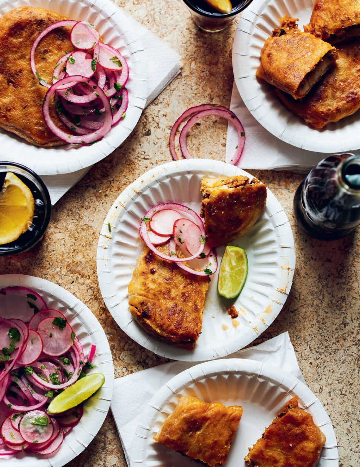 Tandoori Home Cooking by Maunika Gowardhan hardback cookbook — stuffed flatbread recipe page