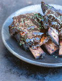 The Art of Barbecue by Thierry "Big T" Cornuet hardback cookbook — beef short ribs recipe page