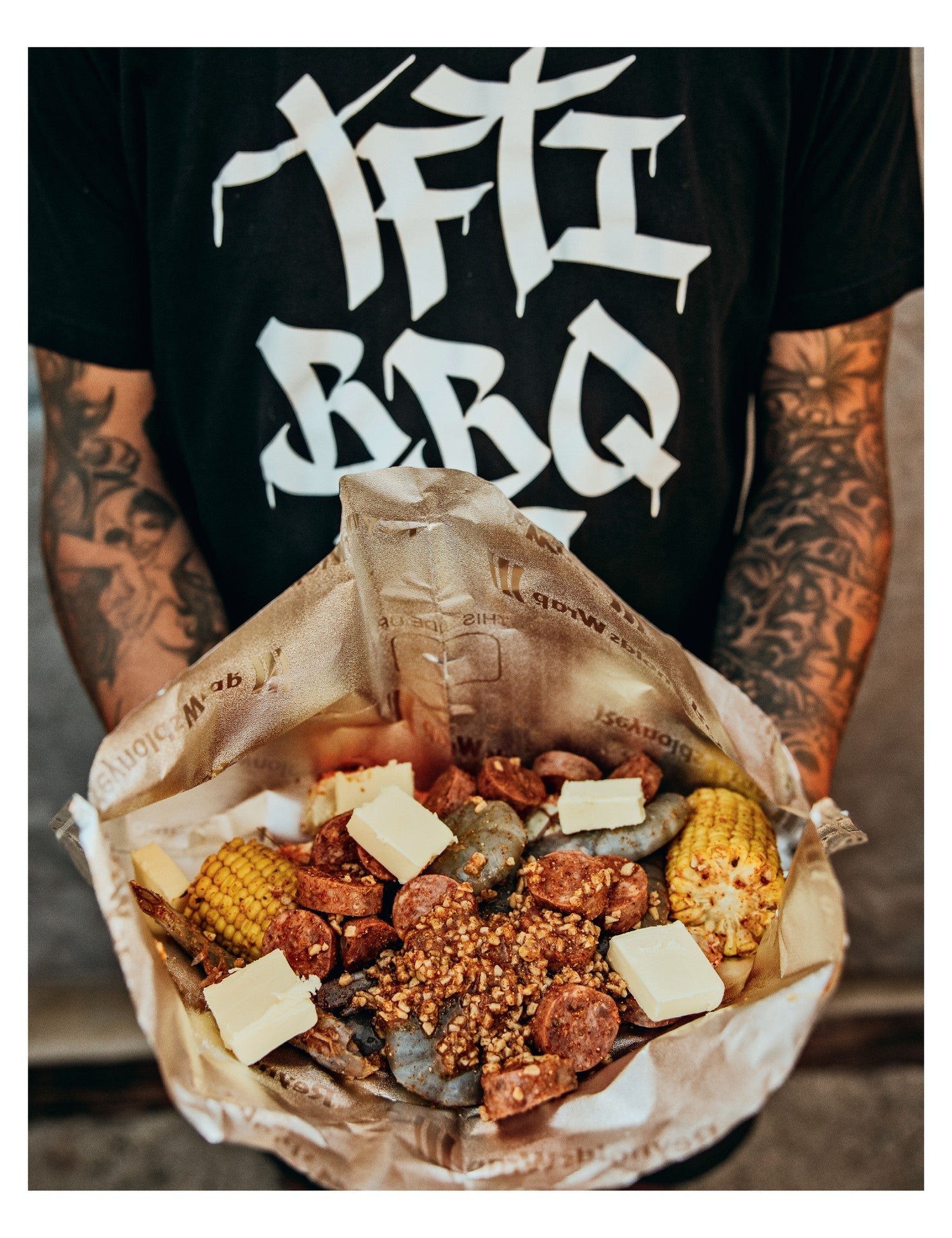 Backyard BBQ with Fire and Spice by Tony Ramirez hardback cookbook — TFTI guide to charcoal and wood page