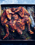 The Curry Guy BBQ by Dan Toombs hardback cookbook — Tandoori Roast Chicken recipe page