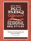The Little Book of KC BBQ by Jonathan Bender hardback cookbook — interior pages on what makes KC BBQ different