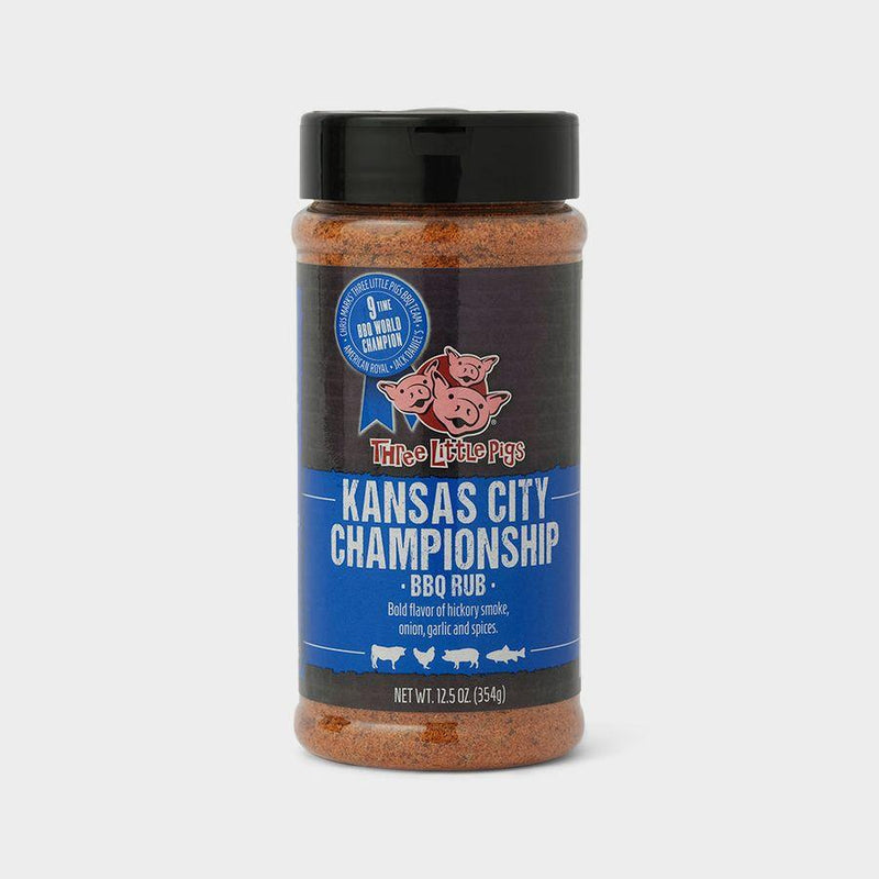Three Little Pigs Kansas City Championship BBQ Rub jar lifestyle photo
