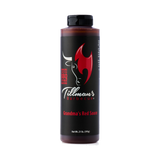 Tillman's Barbecue Grandma's Red BBQ sauce 595g, front of bottle on transparent background
