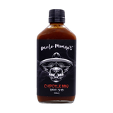 Uncle Mungo's Chipotle BBQ 200ml BBQ sauce — front of bottle on transparent background