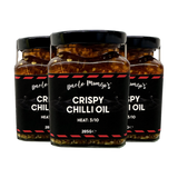 Uncle Mungo's Crispy Chilli Oil 285g crispy chilli oil — front of jar on transparent background