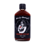 Uncle Mungo's Habanero Ketchup 200ml hot ketchup — front of bottle on transparent background